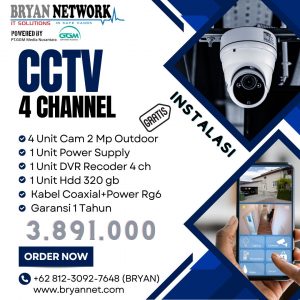 CCTV 4 CHANNEL DAHUA